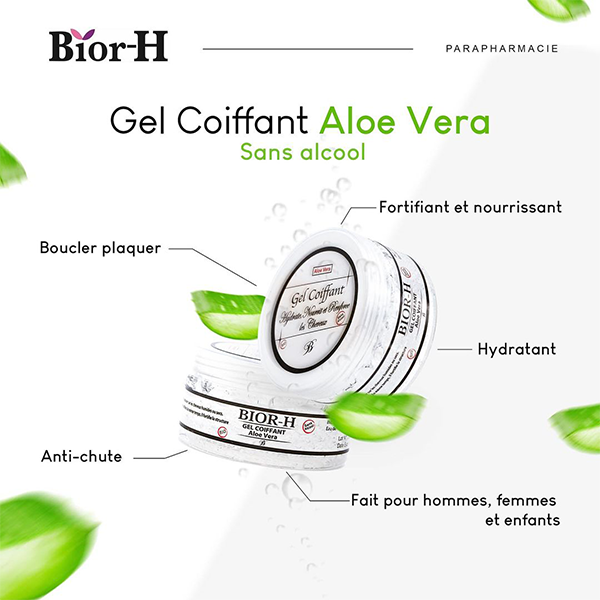 Gel coiffant Aloe Vera sans Alcool